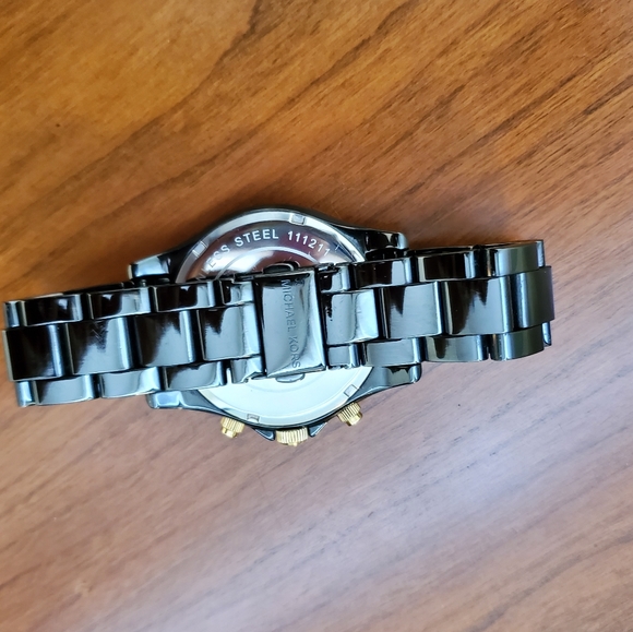 Michael Kors Black ceramic watch -limited ed. Pave - Picture 5 of 5